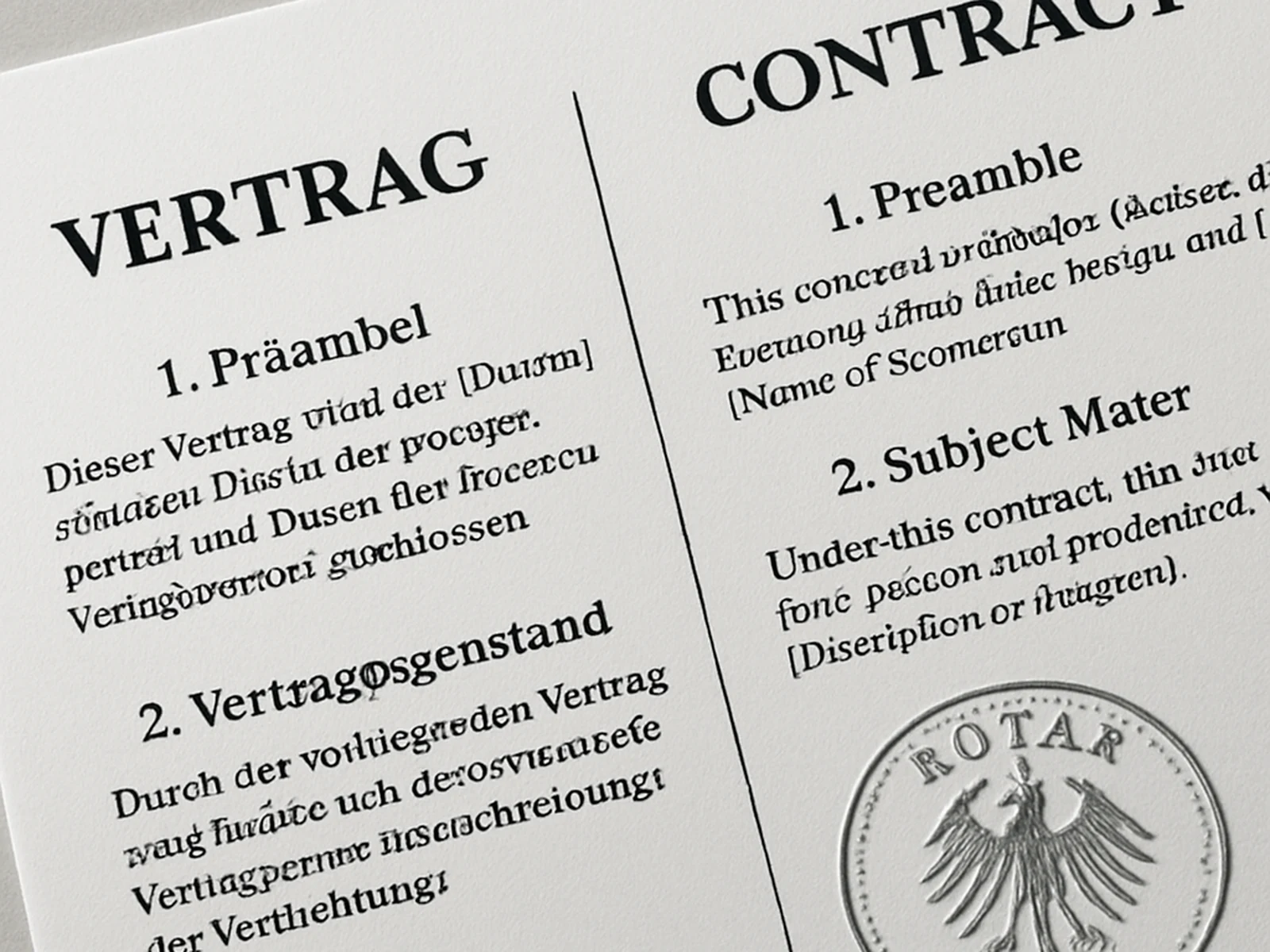 Legal Contract Translation